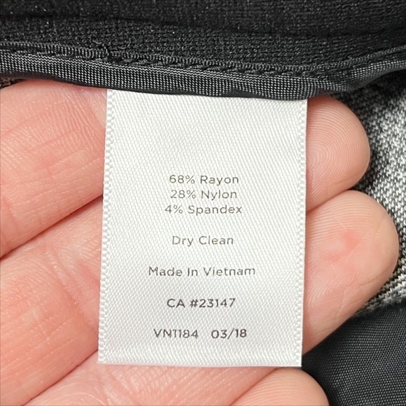 Talbots Italian Luxe Knit Herringbone Straight Leg Pants 12P 12 petite career - Picture 8 of 12